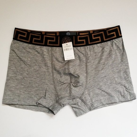 Gray Cotton Men's Boxer Trunks 3pcs new in box